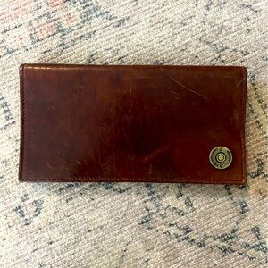 Weber’s Leather Check Book/ Wallet